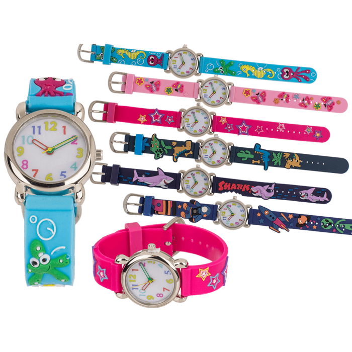 Watch, Kids Watch (incl. battery) 6 ass.,