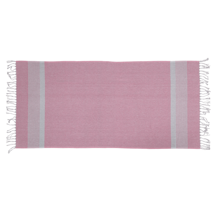 White/rosa coloured Fouta Towel (for sauna & - Image 3