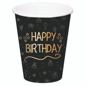 Paper Cups - Shining Glam - 250 ml - 8 pieces