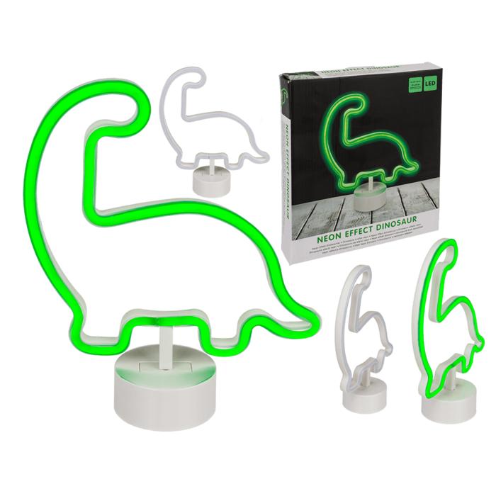 Neon Lamp, Dinosaur, 29 x 24 cm,