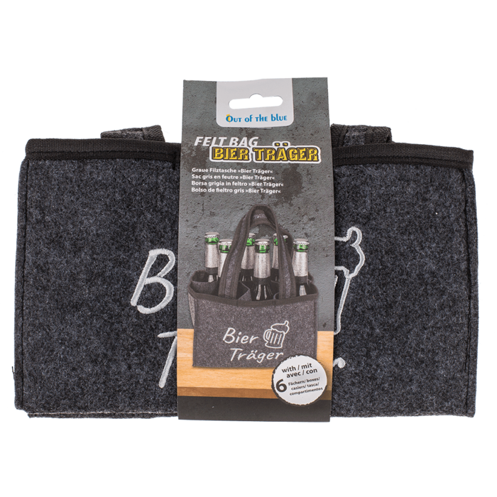 Felt Bottle Bag with 6 compartments, - Image 2
