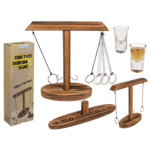 Wooden Ring Toss Drinking Game,