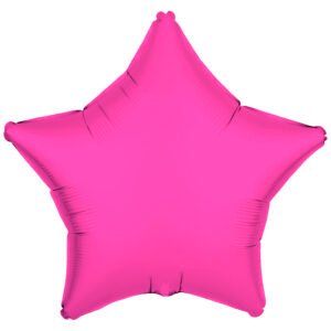 Foil Balloon Shape Star - Neon Pink - 48 cm