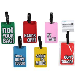 Luggage tags with English slogans,