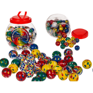 Bouncing gum ball, colorful I,