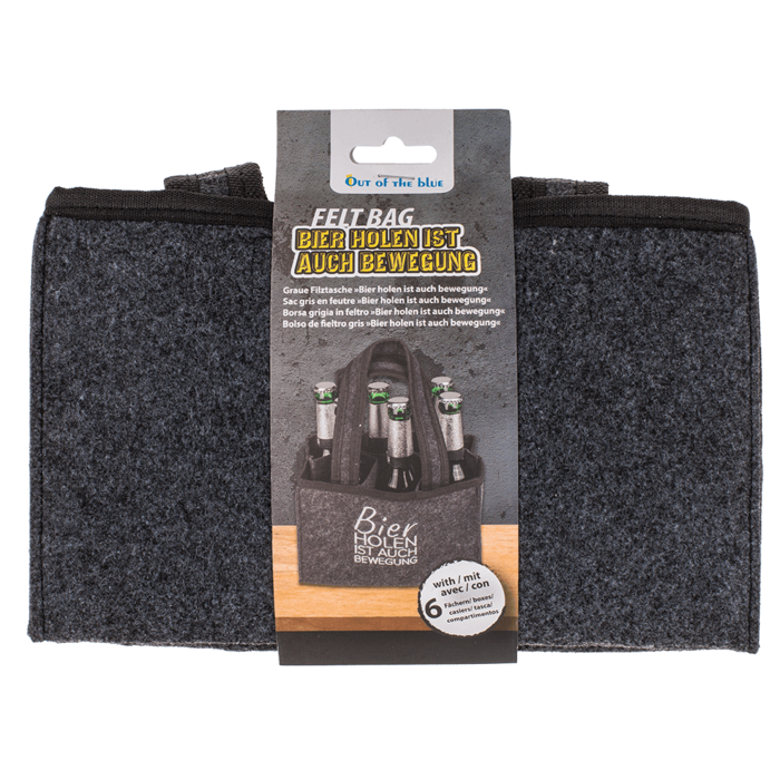 Felt Bottle Bag with 6 compartments, - Image 2