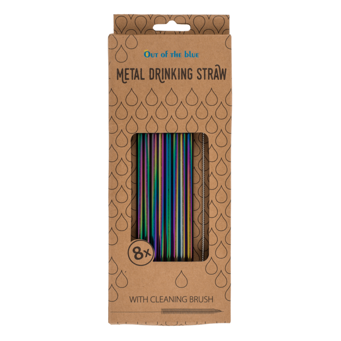 Metal drinking straw with cleaning brush, - Image 4