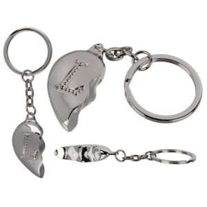 Metal Keychain, Broken Heart,