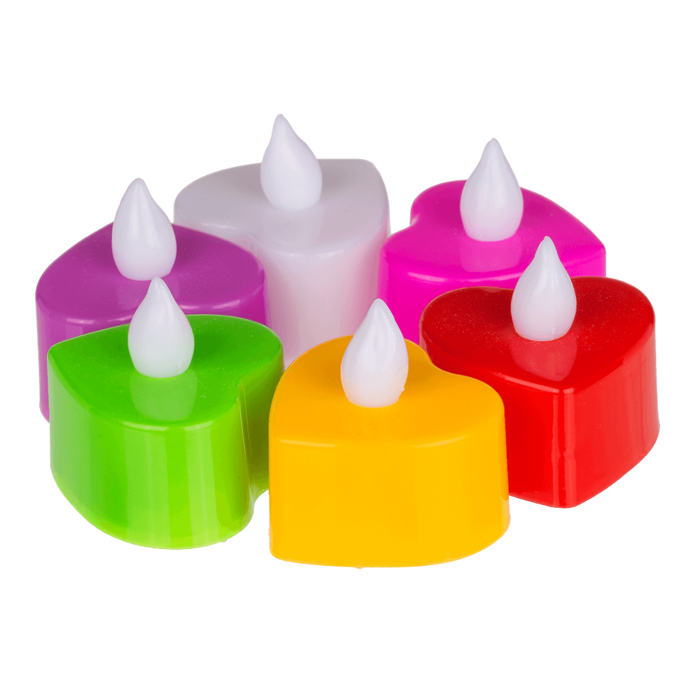 LED Tealight hearts, with flickering effect, - Image 3