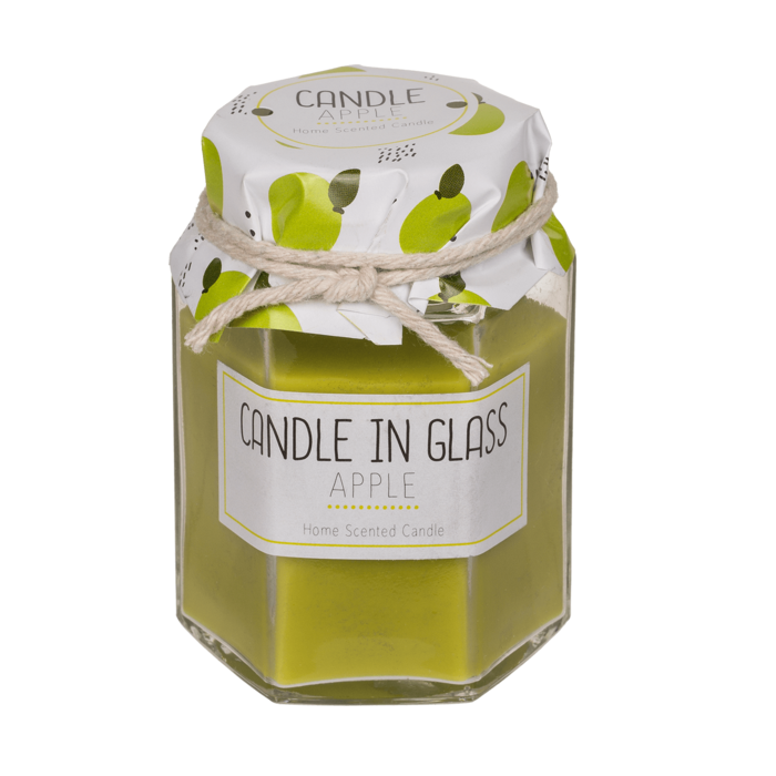 Scented candle in jar glass (strawberry, - Image 2