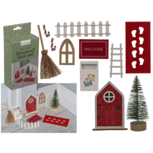 X-Mas elf door set,
