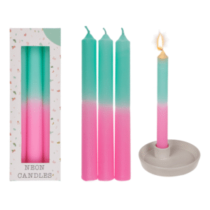 Stick candle with color gradient,