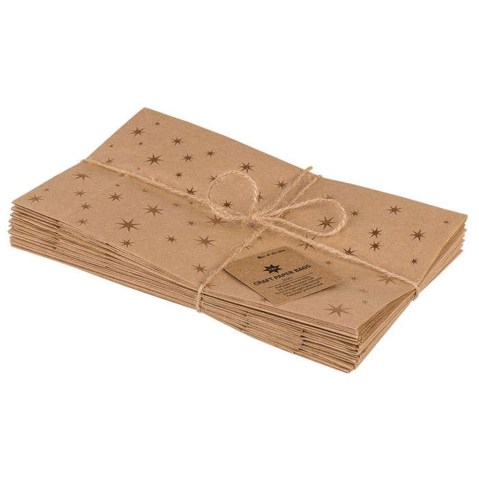 Craft paper bag, stars, - Image 2