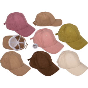 Cord basecap, 6 ass.,