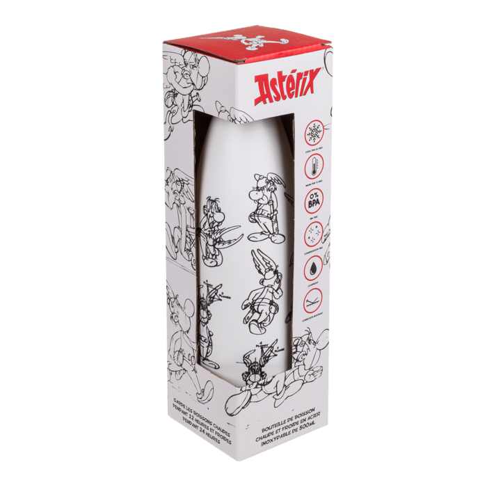 Metal drinking bottle, Asterix, - Image 2