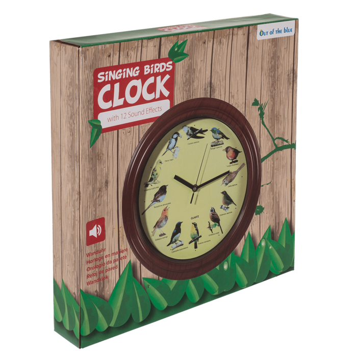 Wall Clock with bird sound, - Image 3