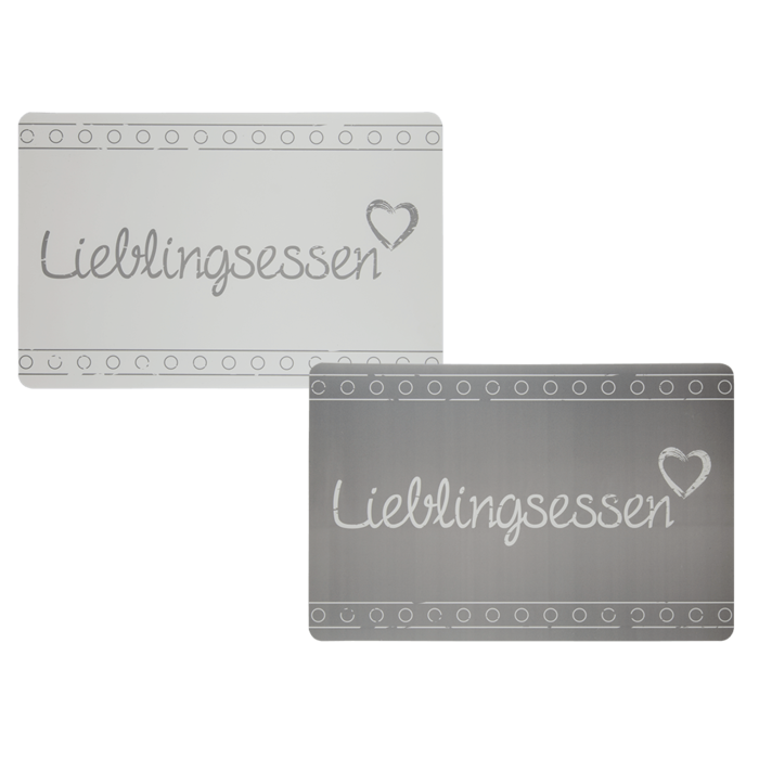 Polypropylen placemat, Lieblingsessen,