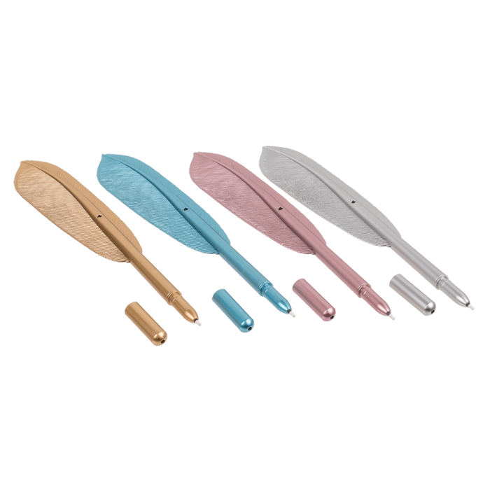 Pen, Feather, approx. 21 cm, - Image 4