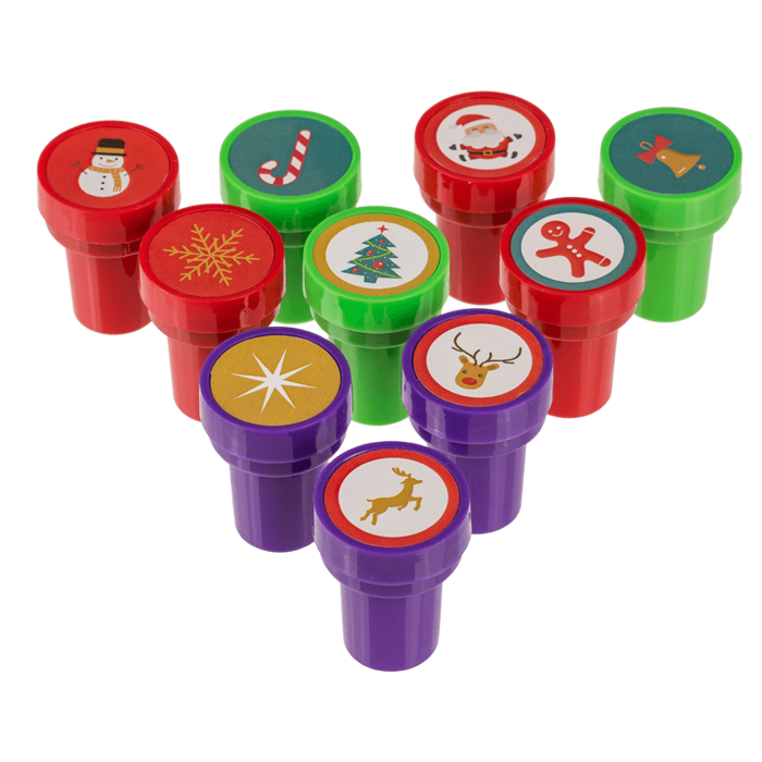 Plastic stamp, Santa & friends, 2,5 cm, - Image 3