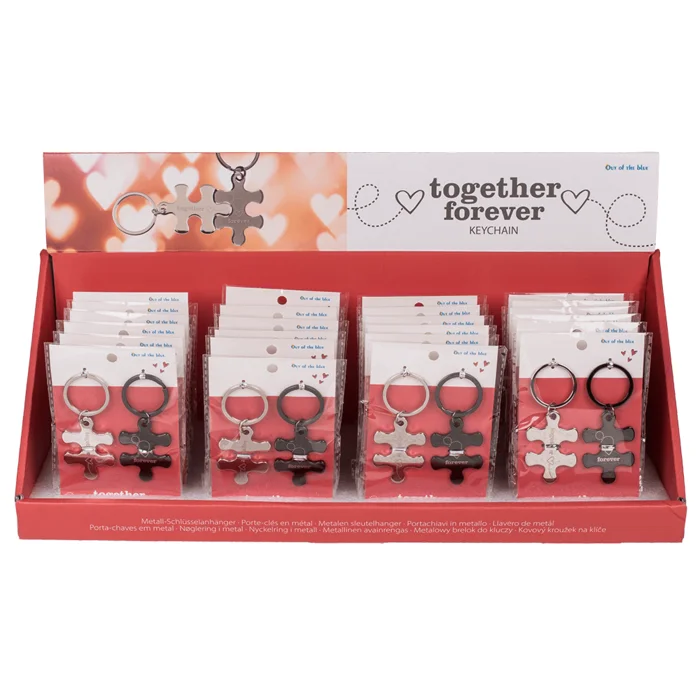 Metal keyring, Together Forever,