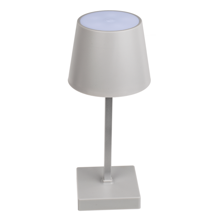 Grey colored table lamp with LED, - Image 4