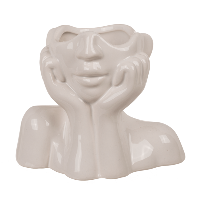 Ceramic vase, Face, - Image 4