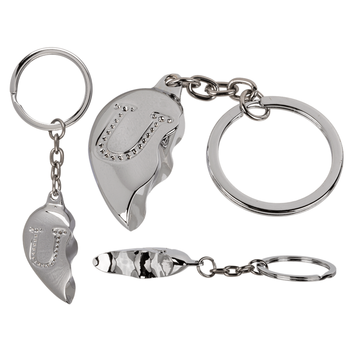 Metal Keychain, Broken Heart,