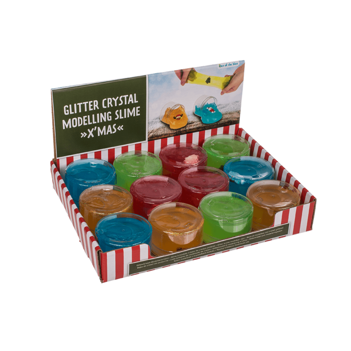 Glitter crystal modelling slime, Xmas, 130 g, - Image 3