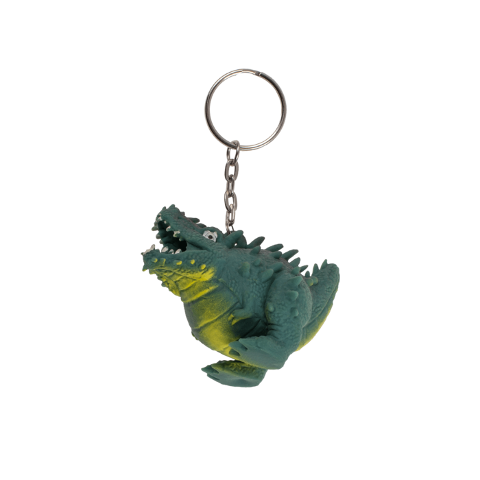 Metal keychain, Squeeze dinosaur, - Image 3