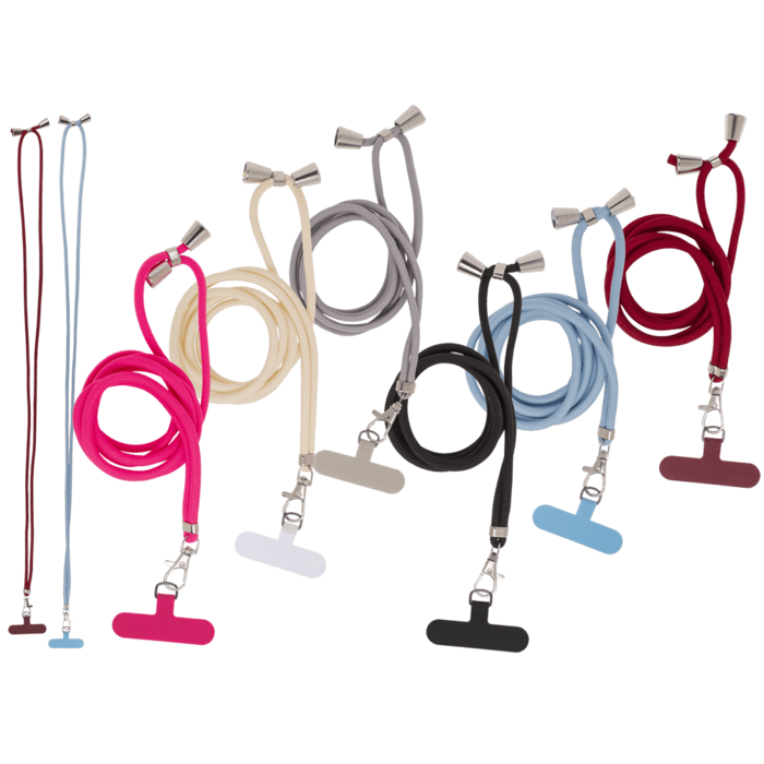 Universal mobile phone chain with insert,