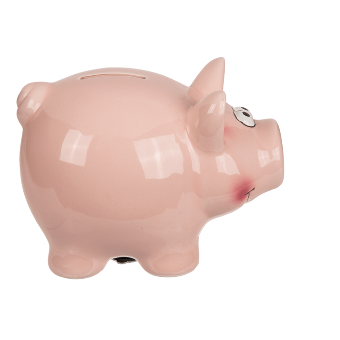 Savings box with lock, Pig, - Image 2