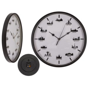 Wall clock, Skylines, 30 x 30 x 3,8 cm,