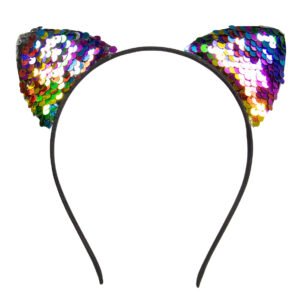 Tiara Cat Reversible Sequins Multi Colors
