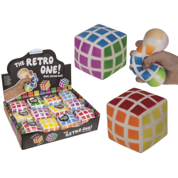 Anti stress cube, Retro Puzzle, 6cm,