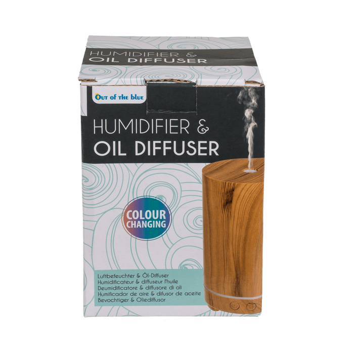 Mini humidifier/oil diffuser, Wooden Tower Optic - Image 3