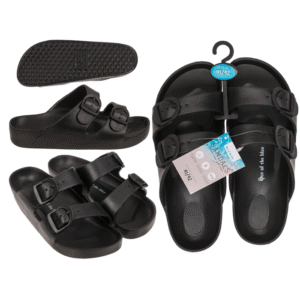 Men sandals, black, size 41/42,