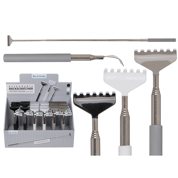 Extendable metal back scratcher,
