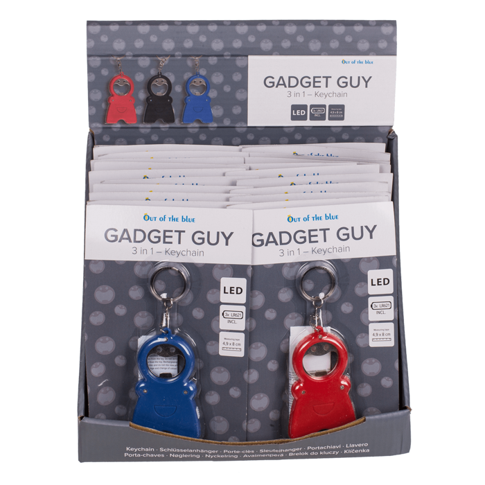 Metal keychain, Gadget Guy - 3 in 1, - Image 2