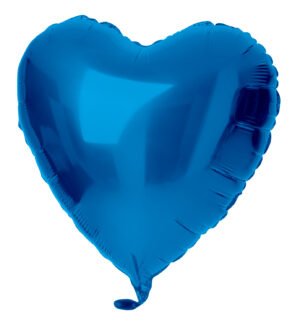 Foil Balloon Heart-shaped Blue - 45 cm