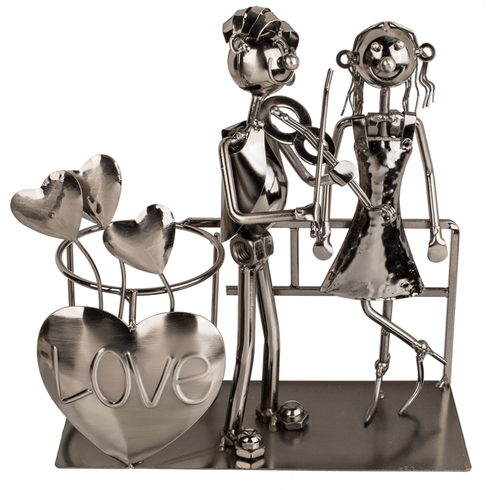 Metal bottle holder, Lovers VI, - Image 2