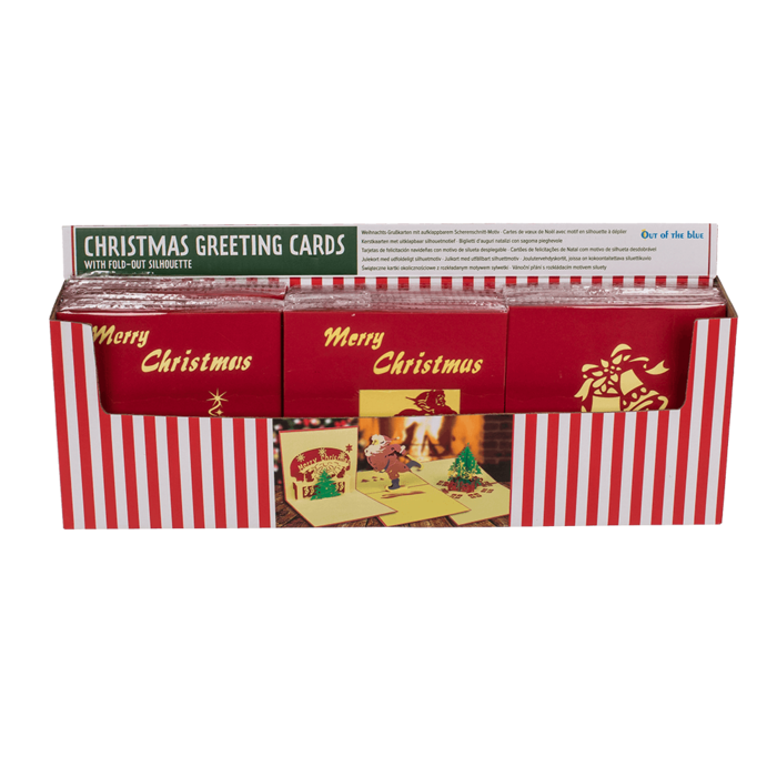 Christmas greeting cards with fold-out silhouette - Image 2