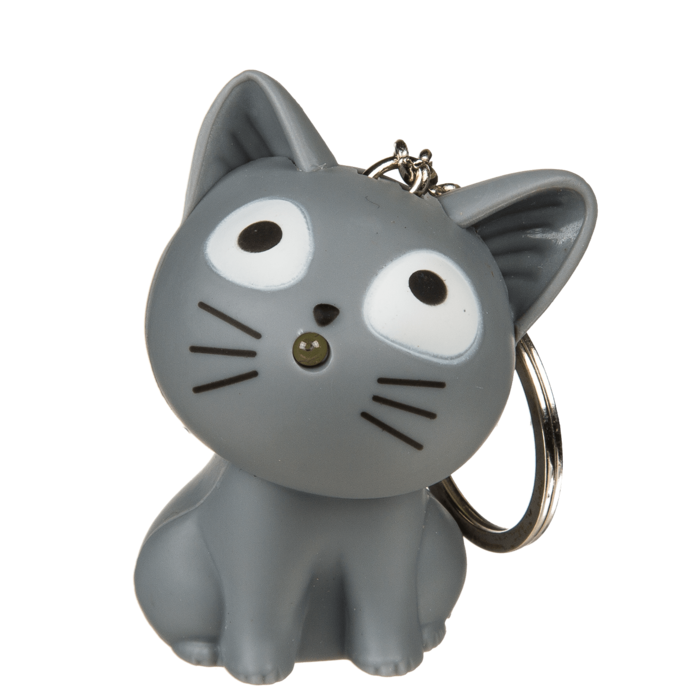 Metal Keychain - Cat with Animal Sound & LED - Image 4
