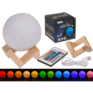 Color Changing Lamp, Earth, ca. 10 cm,