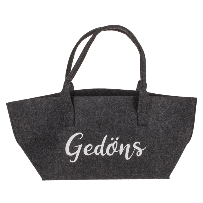 felt shopping bag with wording, - Image 2