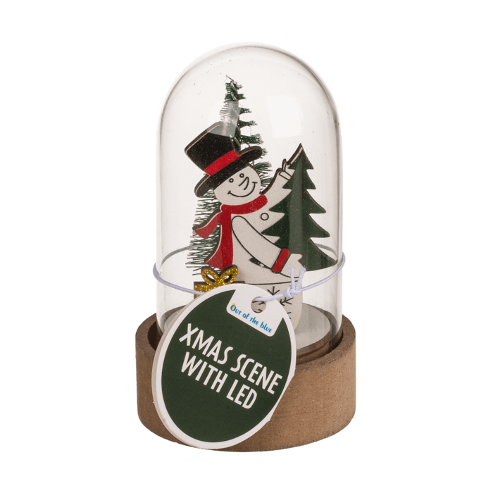 Mini christmas scene, Xmas Friends, with LED, - Image 2
