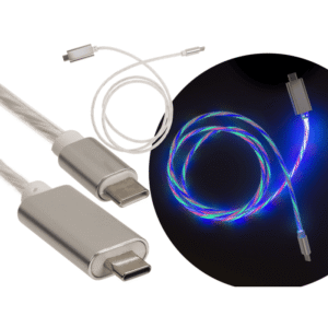 USB-C to USB-C fast charging and data cable, 1 m.,