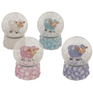 Glitter ball, Sheep, 4.5 x 4.5 cm, 4 ass.,