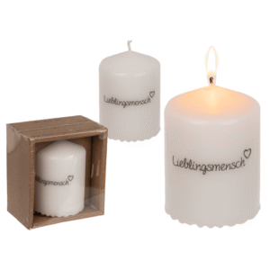 Pillar candle, Lieblingsmensch,