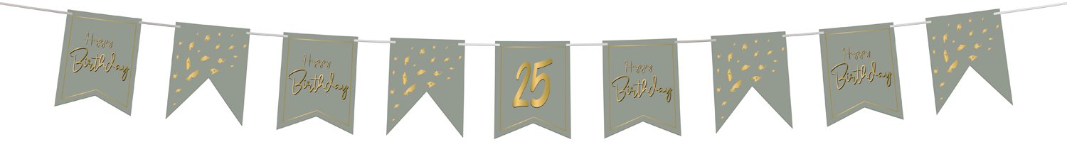 Bunting Garland DIY Age Golden Dawn - 4 meters - Image 2