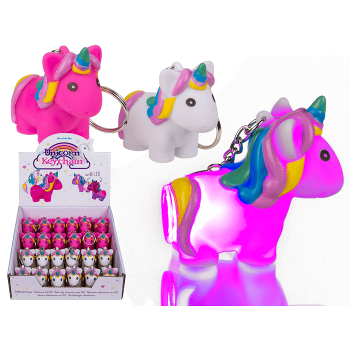 Metal key chain, unicorn,